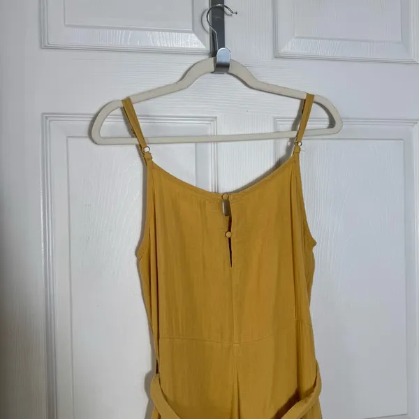 Outerknown Yellow Gauze Jumpsuit Organic‎ Cotton Relaxed Small - Image 6