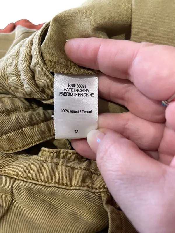 Young Fabulous & Broke Drawstring Cargo Joggers Beige Size M Neutral Coastal - Image 4