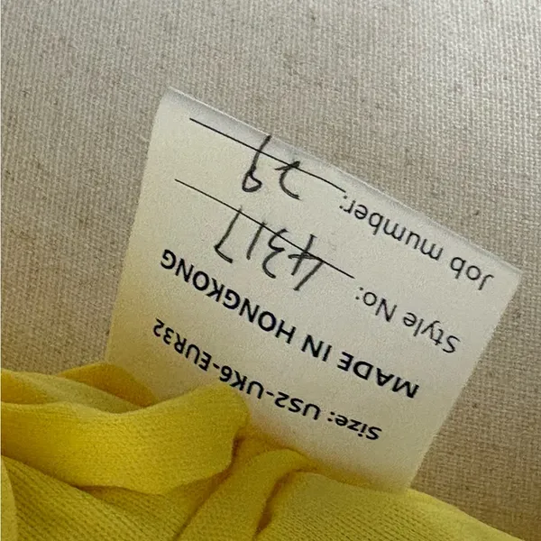 Unbranded Yellow V-Neck Rhinestone Mermaid Open Back Prom Dress Sz 2 - Image 5