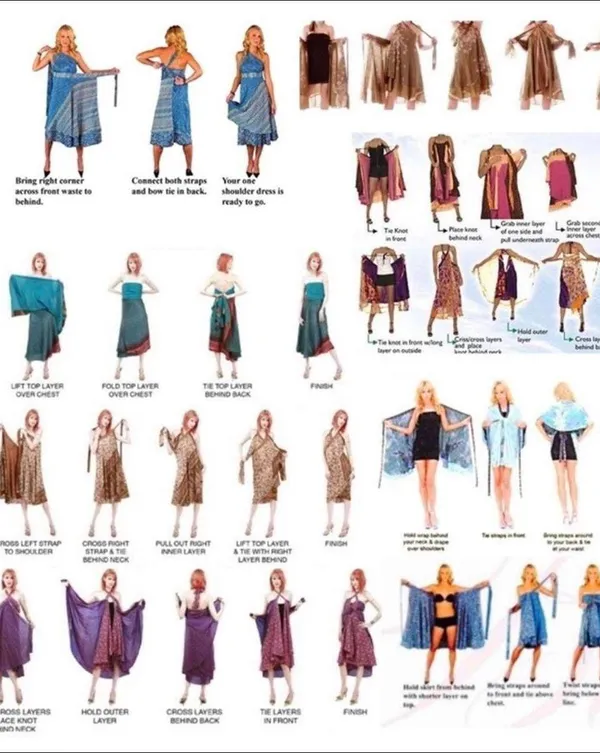 Reversible Maxi Wrap Skirt BINS819 - Image 5