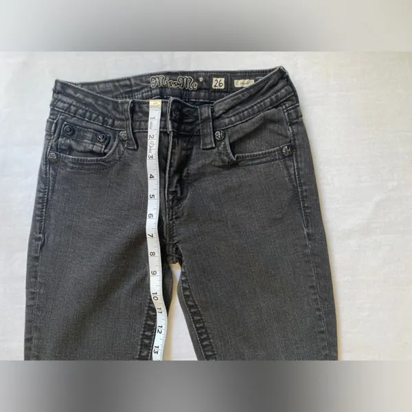 Miss Me Skinny Jeans Style no: MY736253 Color: BLK 01‎ Inseam 30 - Image 6