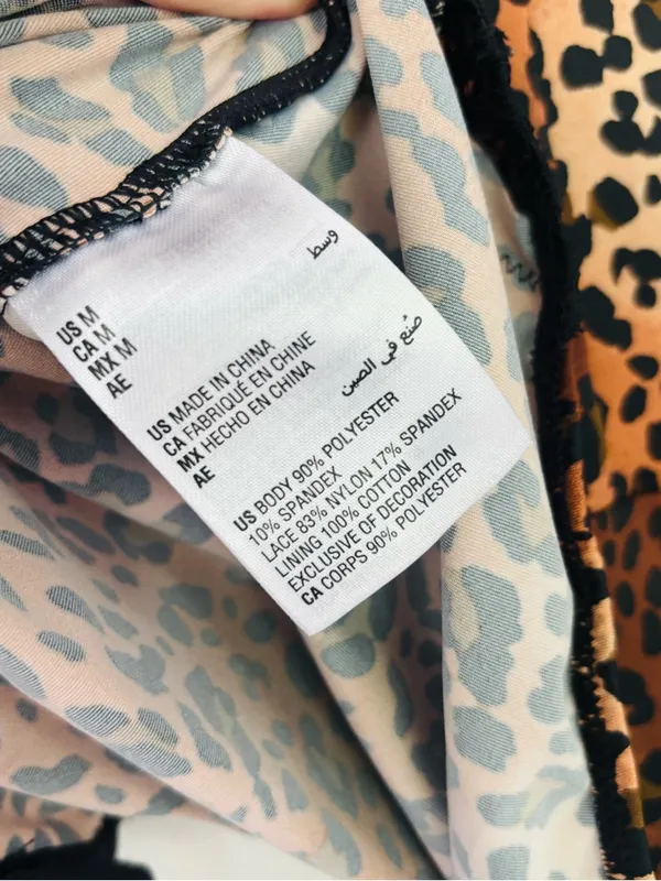 INC International Concepts Leopard Print bodysuit size M Brown Size M - Image 4