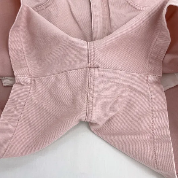 Gloria Vanderbilt Vintage Baby Pink Pastel High Rise Jean Shorts Retro Denim 12 - Image 8