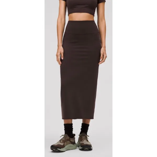 Lululemon Nulu Slim-Fit High-Rise Maxi Skirt‎ Sequoia XXS NWT - Image 3