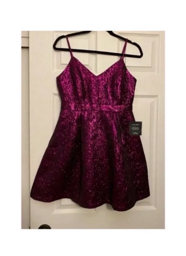 Lulus Magenta Mini Dress - Image 4