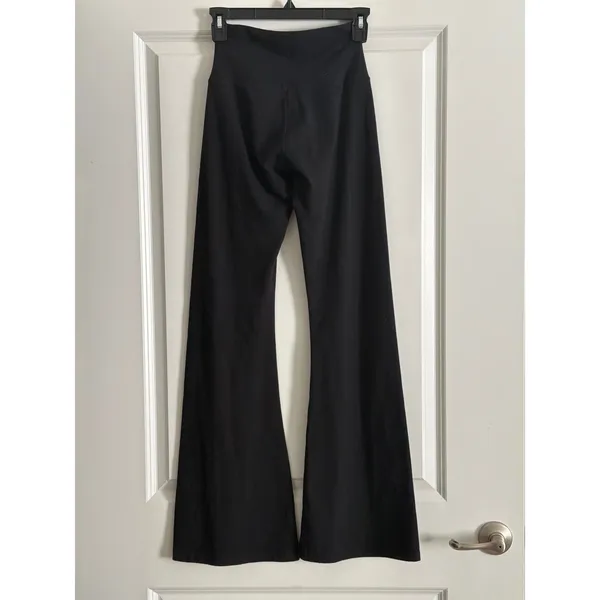 OFFLINE by Aerie Black OG Cotton High Rise Flare Leggings Small - Image 4