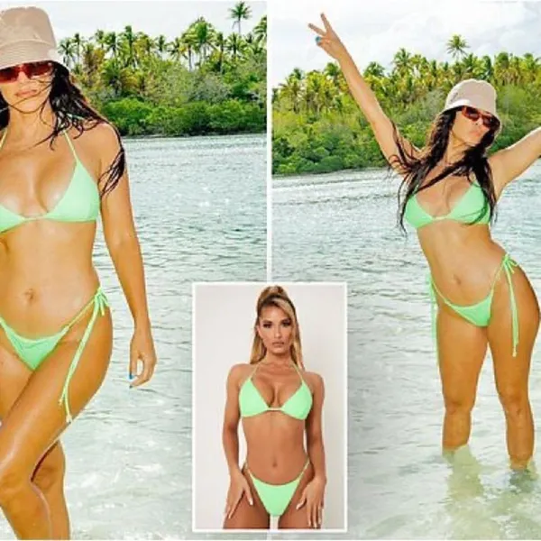 Meshki Green Aliza String Tie Swim Bottoms - Image 2