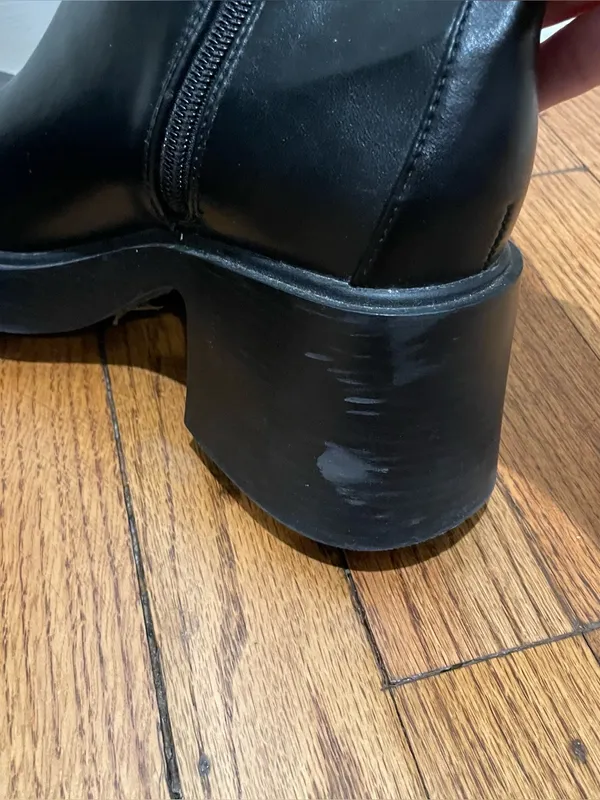 Chinese Laundry Adriel Black Gold Buckle Platform Ankle Boots Women Size 7.5 - Image 10