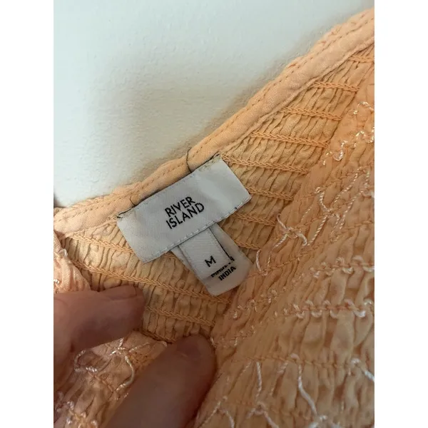 River Island River Island Shirred Midi Dress Sz Medium - Image 12