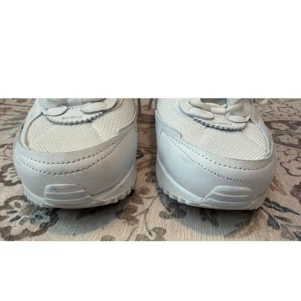 Nike Air Max 90 Futura Studded Swoosh Womens Size 9 White Silver FQ8888-100 - Image 5