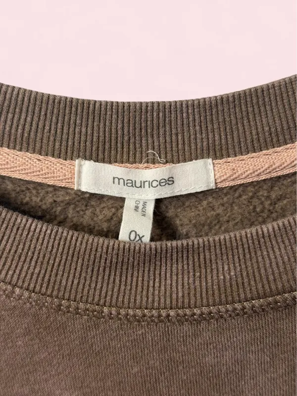 Maurice's Nashville Tennessee Chenille Boots Oversized Relaxed Crewneck Sweatshirt 0X - Image 3
