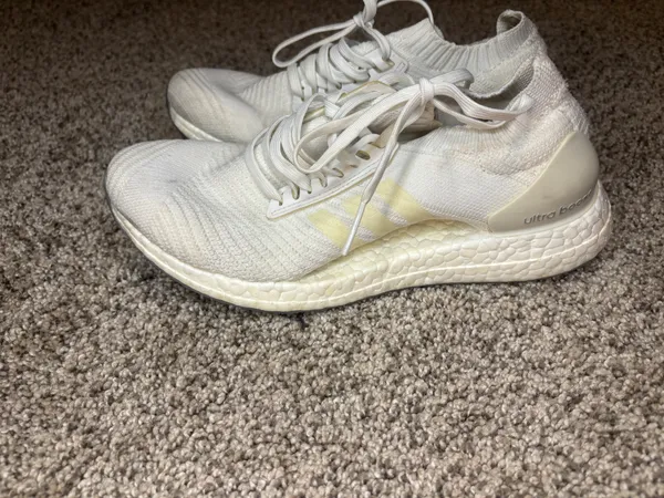 White Adidas Ultraboost Women’s Running Shoes - Image 4