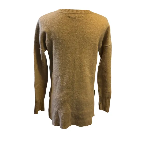 Max Studio tan cashmere sweater Medium luxury old money soft preppy - Image 3