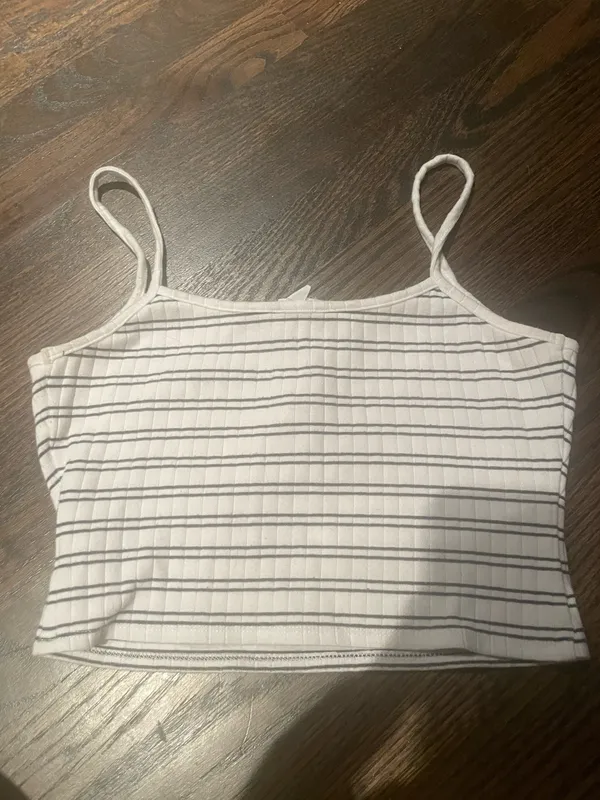 Garage ribbed cami top striped xs - Image 3