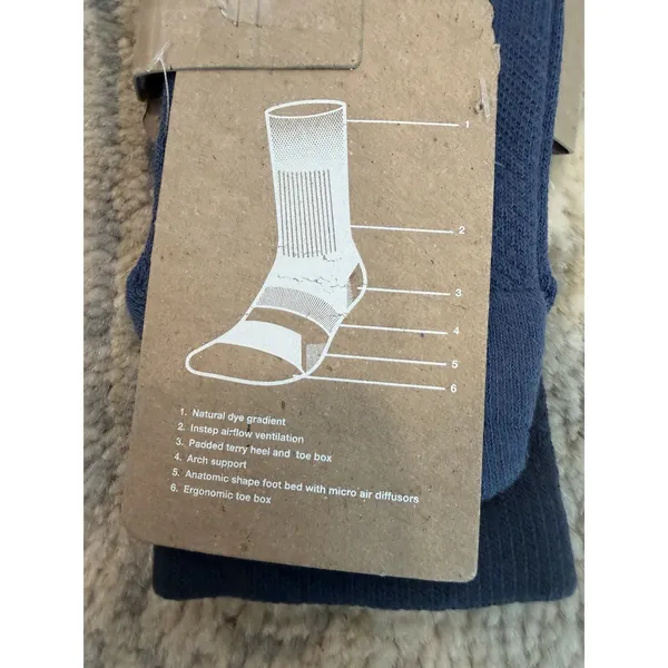 On Cloud All Day Socks Women's Denim/black Sz 5-6 NWT - Image 7