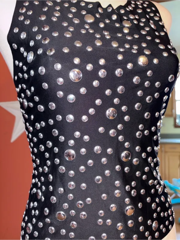 Jaded London silver stud tank top - Image 2