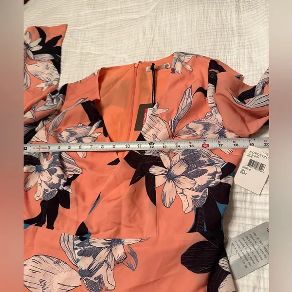 Cooper St Peach Floral Spring Dress - NWT - Size 8 - Image 14