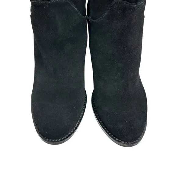 Blondo Waterproof Black Suede Tall Knee High Block Heel Boots Size 6.5M NEW - Image 5