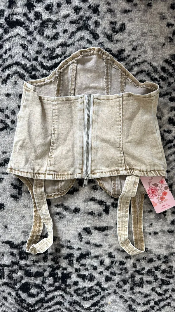 Never Worn Top Tan - Image 2