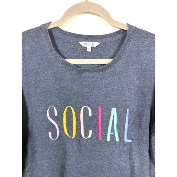Wildfox “social” sweatshirt women’s size large‎ - Image 2