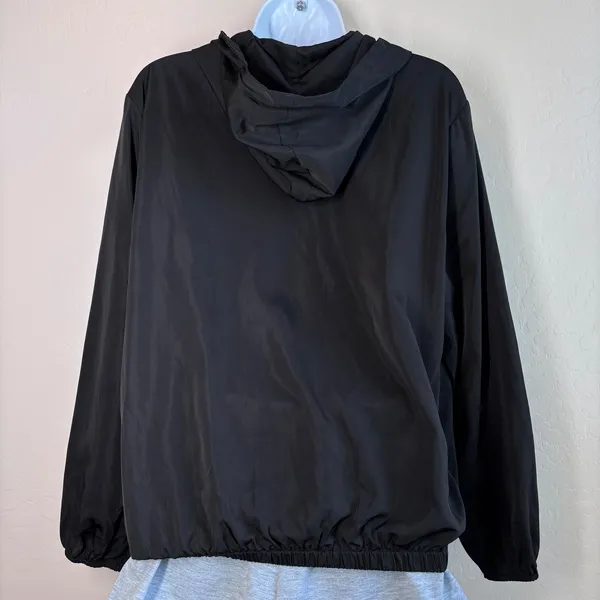 Brandy Melville Malibu California Lightweight Zip Up Hooded Jacket‎ Fits Med/Lg - Image 4