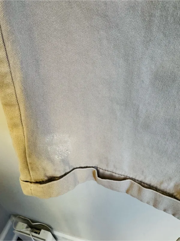 Free People Tan Cotton Twill Chino Pants High Rise Straight Leg Distressed 28 - Image 6