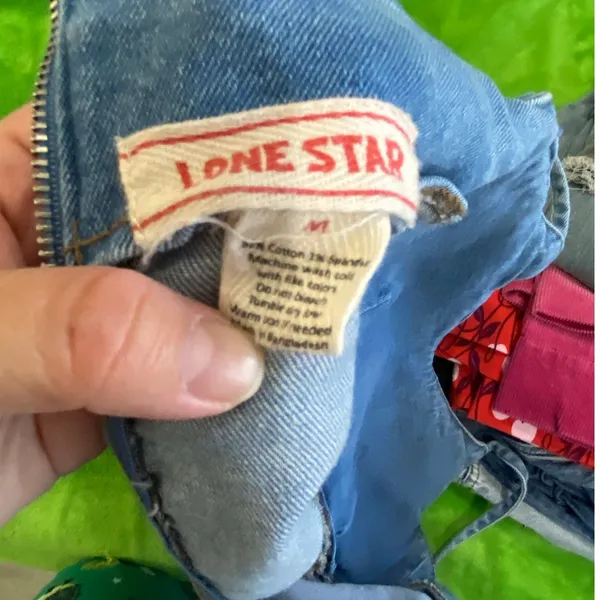 Lone Star Blue Mini Denim Dress Sz M Boho Western Festival Cowgirl - Image 6