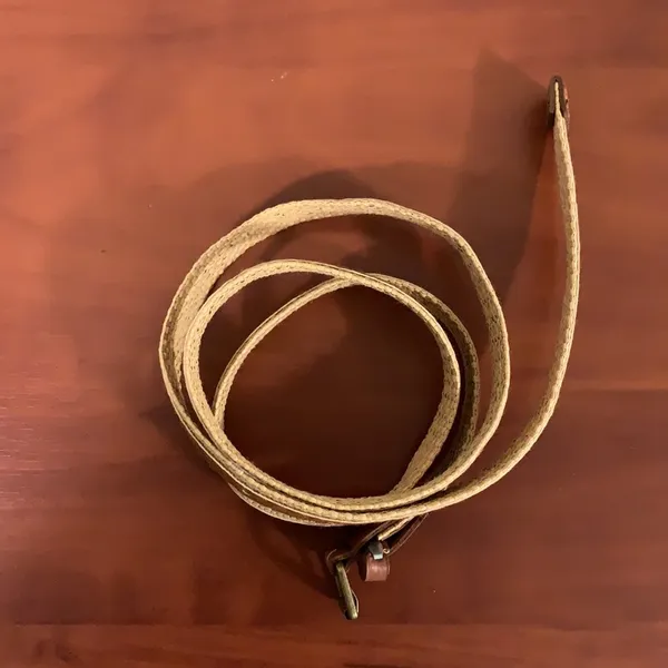 Brown thin belt Tan - Image 3