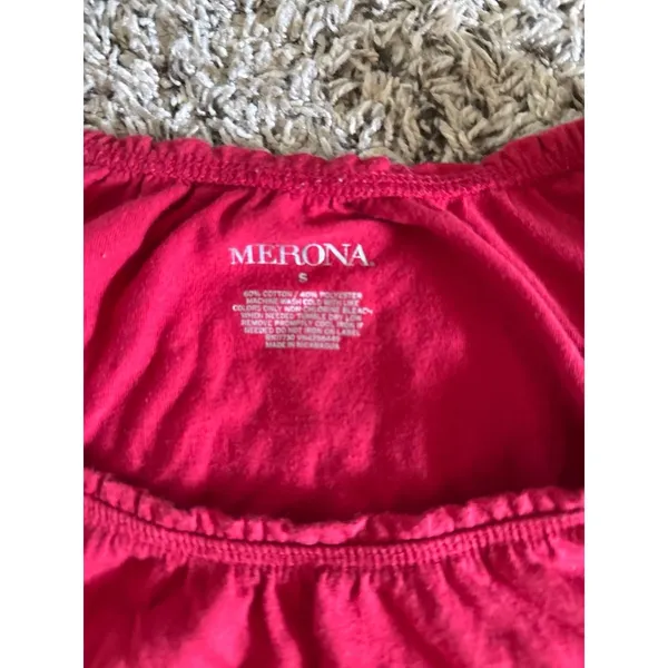 Merona Women's Red Tank‎ Top Size Small - Image 4