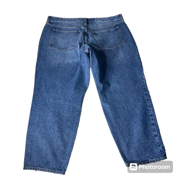 OLD NAVY Womens Size 20 Extra High Rise‎ O.G. Straight Denim Jeans w/Patches - Image 2