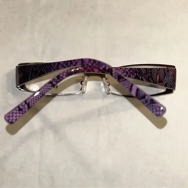Authentic Fendi Optical Purple Rectangular Eyeglasses - Image 4