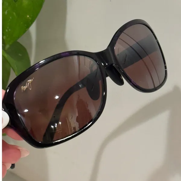 Maui Jim Koki Beach Sunglasses Women 56mm Purple Tortoise MJ433-28T Polarized - Image 9