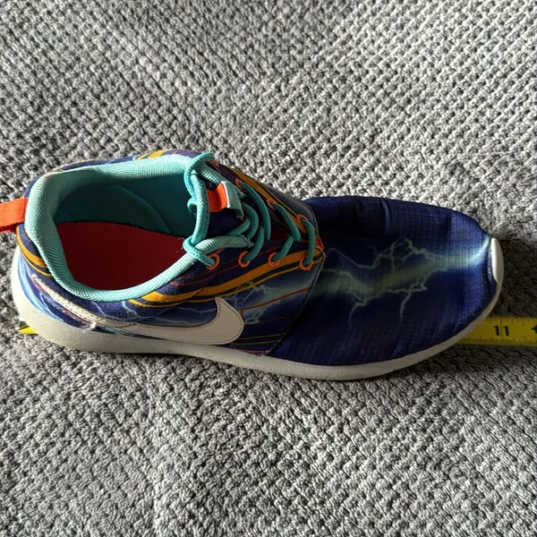 Nike Roshe One‎ Print Lightning Sneakers Youth 6.5Y Women's 8 Blue Multi Color - Image 11