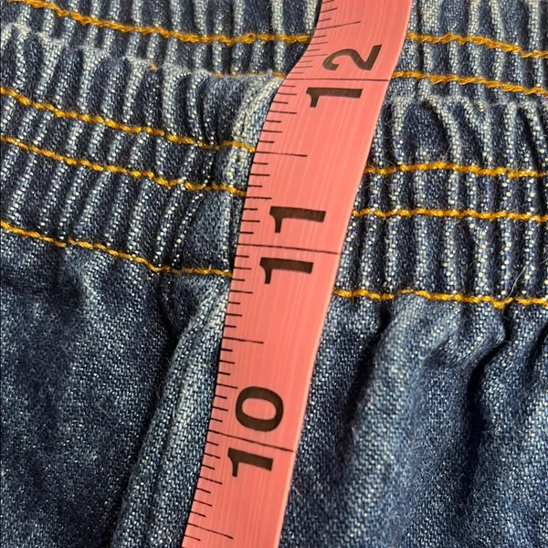 Imperfect vintage y2k 90s jeans cotton denim pull on stretchy waist‎ pockets - Image 8