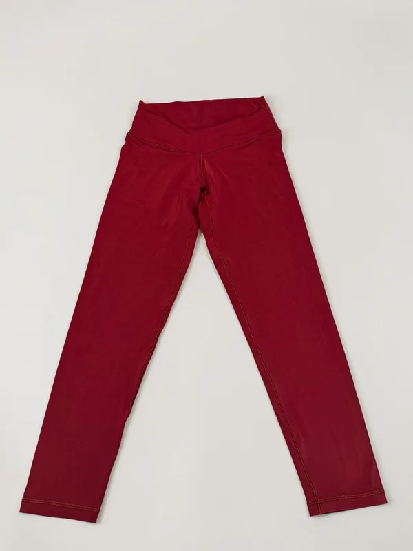 Aerie Play‎ High Waisted Leggings Red Size M Short - Image 3