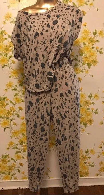 Loungewear matching set Allover Print jogger set size L Size L - Image 6