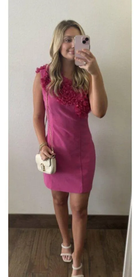 ELLIATT Uma Mini Dress in Pink Size Small - Image 3