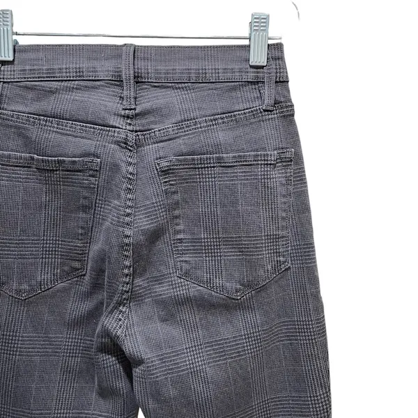 FRAME Denim Ali High RIse Cigarette Skinny Jeans in Washed Gray Plaid Size 25 - Image 8
