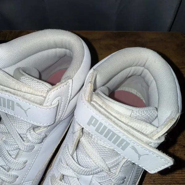 Puma Carina Mid White Sneakers Womens 7.5 Platform High Top Athletic Shoes - Image 10