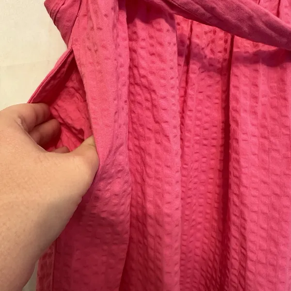Barbour Women Size 6 Begonia‎ Pink Sea Daisy Dress Anthropologie Saks Nordstrom - Image 4