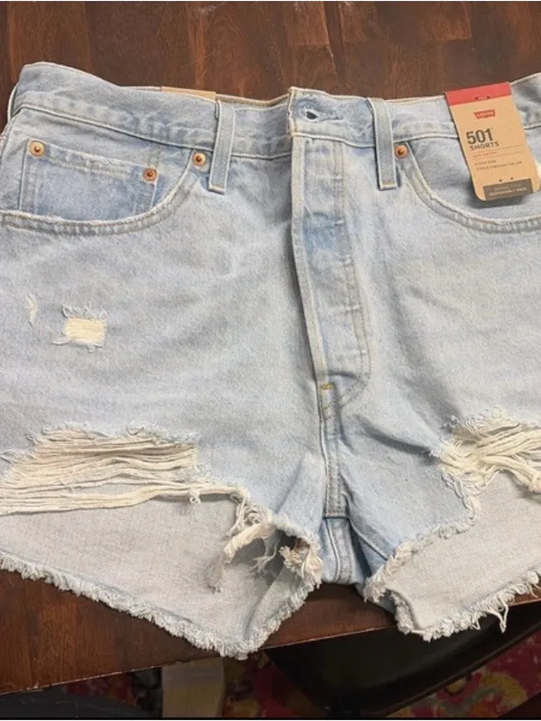 Levi's 501 Original Denim Shorts - Image 5