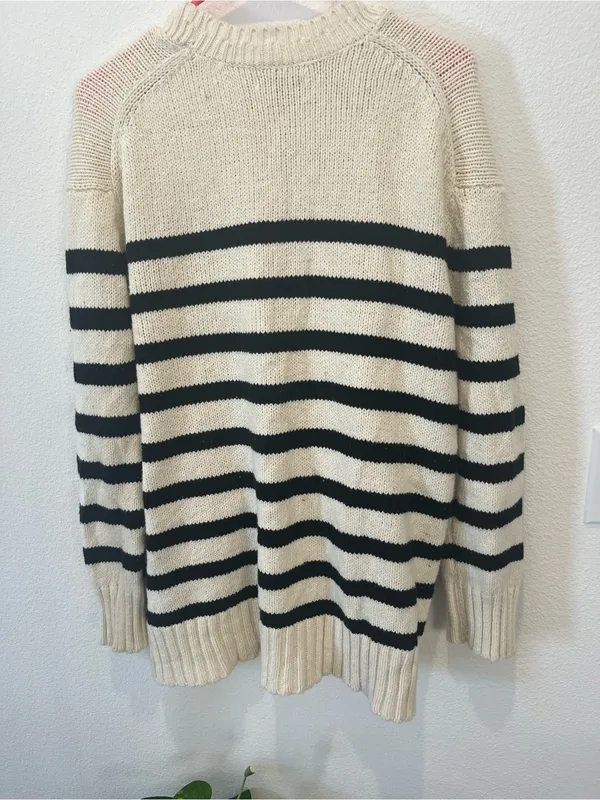 American Eagle Striped Knit Sweater button Cardigan - Image 6