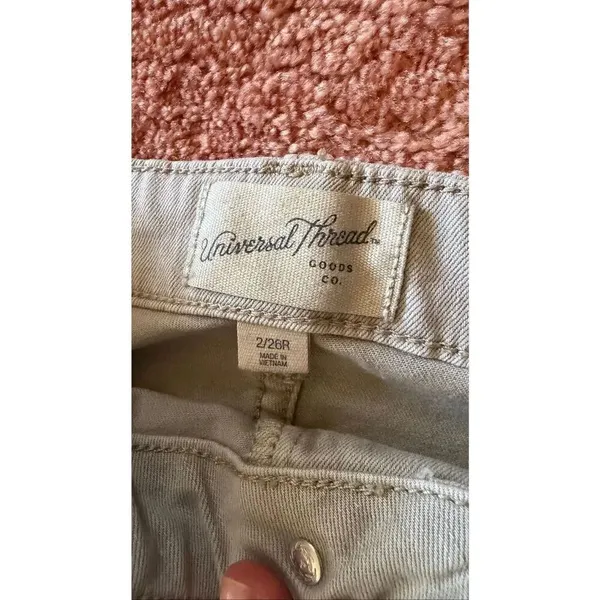 Universal Thread Washed Sage Green Cargo Pants Size 2 - Image 2