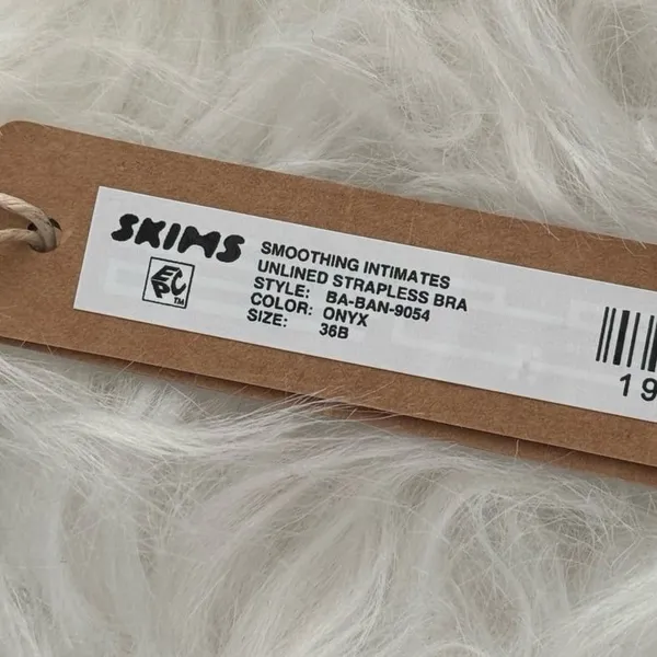Skims Smoothing Intimates Strapless Bra Onyx Size 36B - Image 7