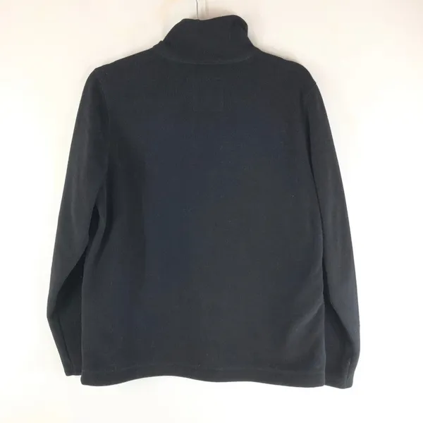 Old Navy Womens Fleece Pullover 1/4 Zip Pockets Black Size L - Image 2