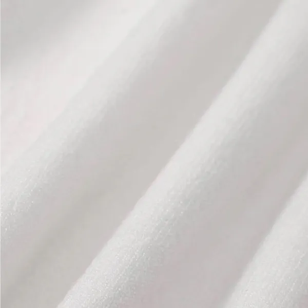Rihoas Women's White Contrasting Sweater Midi Dress - Image 9