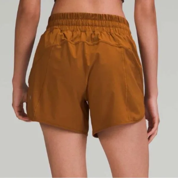 NWOT Lululemon Track That Mid-Rise Lined Short 5" Copper Brown Size 0 - Image 3