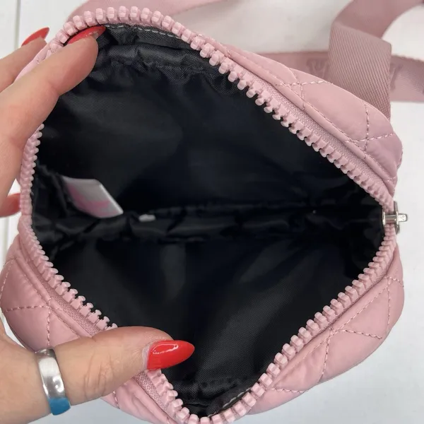 PINK Victoria's Secret Belt Bag Pink Quilted Logo Strap Fanny Pack Waist Bag - Image 11