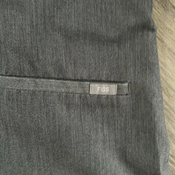 Figs Technical Collection Scrub Top Gray Small - Image 5