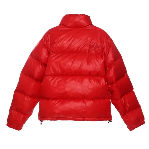 Boys Lie Red Puffer Logo Jacket in Red M/ L - Image 4